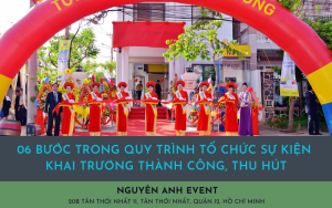 06 Bước Trong Quy Trình Tổ Chức Sự Kiện Khai Trương Thành Công, Thu Hút